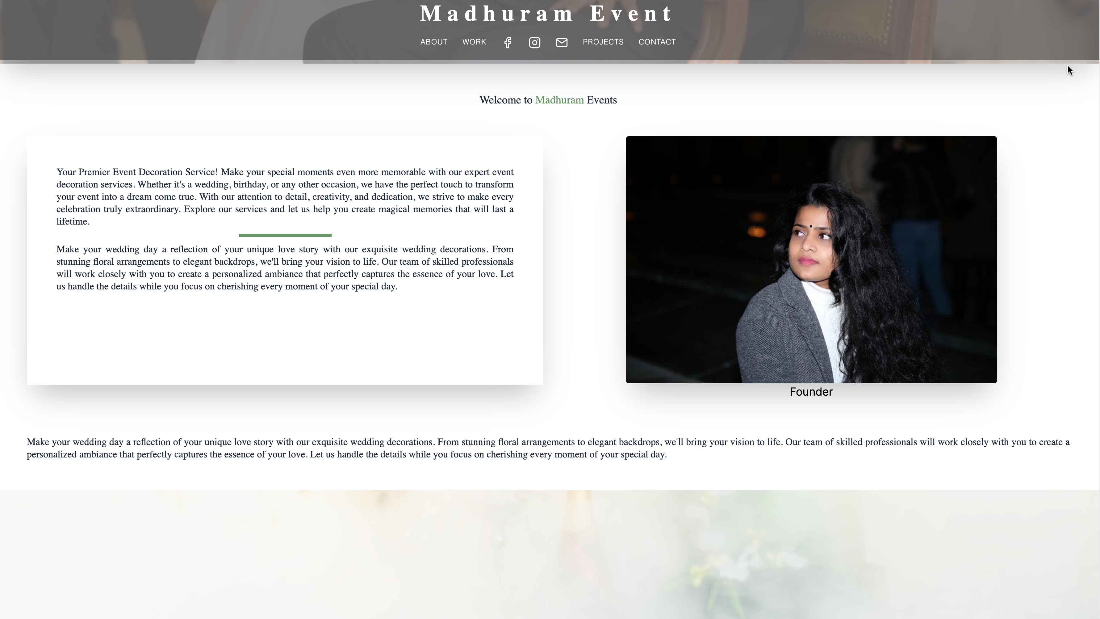 Madhuram Event